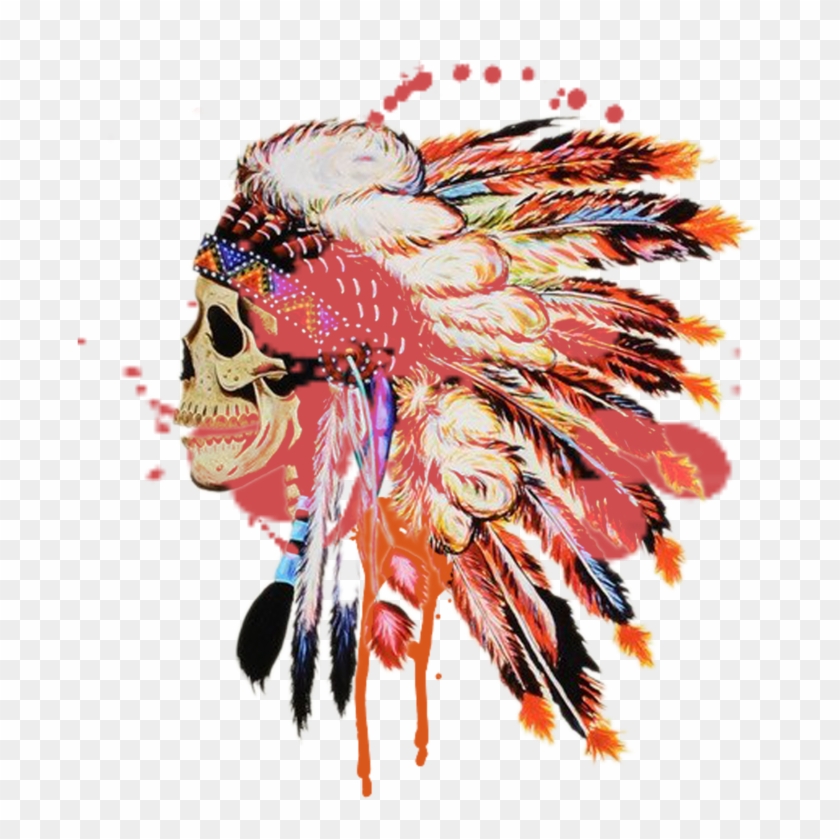 Indie Skull Copy By Amitfineart Indie Skull Copy By - Izercase Rubber Case, Native American Skull, Fits Iphone #963031