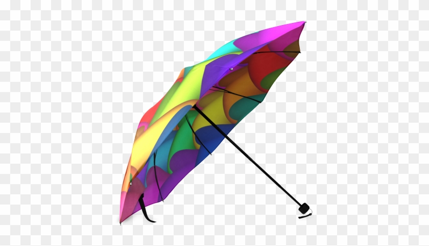 Psychedelic Rainbow Spiral Umbrella Foldable Umbrella - Umbrella #963139