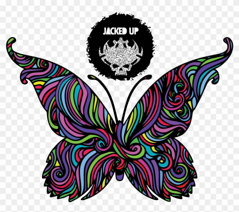 Psychedelic Butterfly By 7516manyu Psychedelic Butterfly - Psychedelic Butterfly Wing Vector #963143