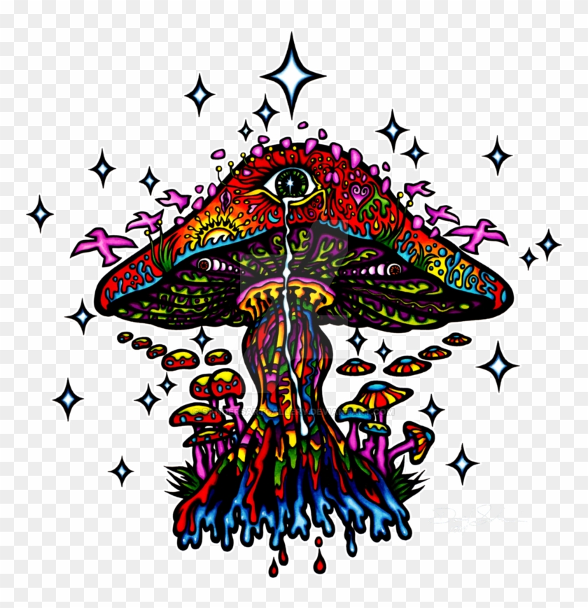 Psychedelic Mushroom - Psychedelic Art Transparent #963145