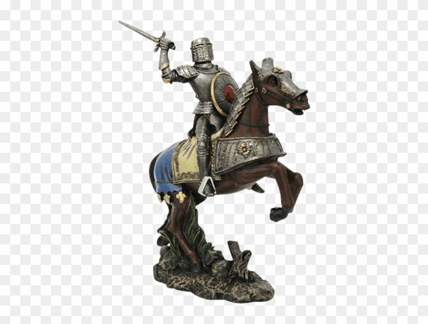 Horse Knight Equestrian Statue Figurine - Native American Dakota Warrior #963245
