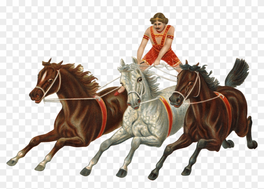 Victorian Vintage Horses Carriage Png - Victorian Circus Png #963248
