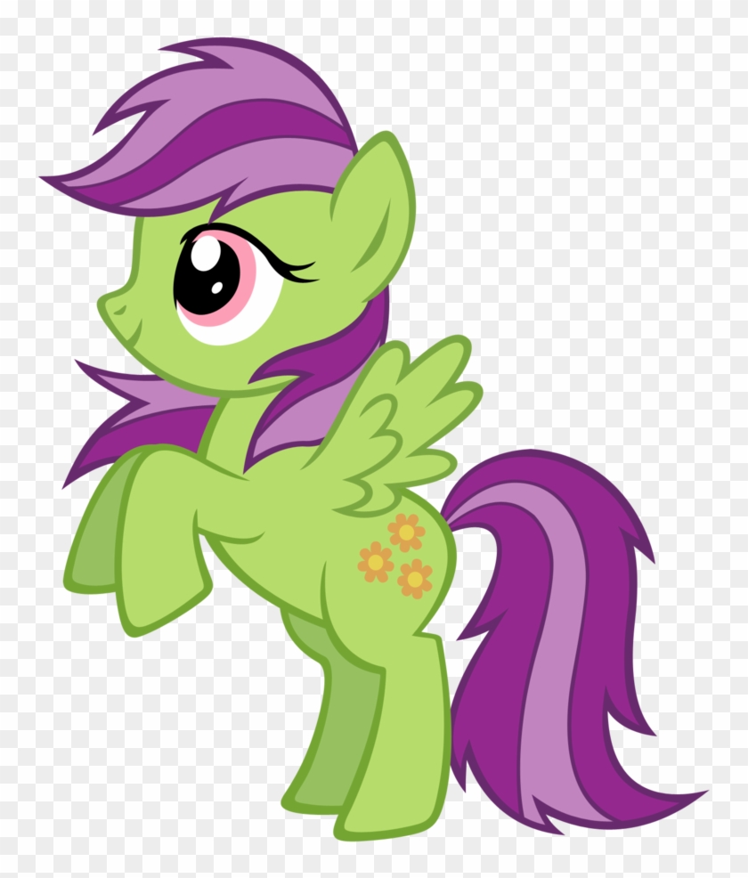 Merry May - Green My Little Pony With Flowers #963325