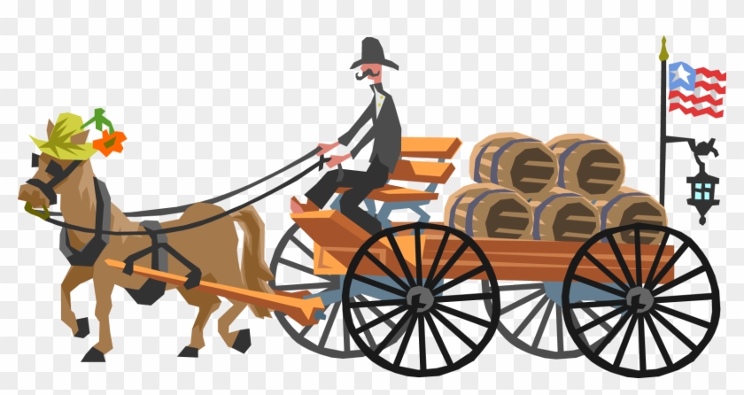 Horse-drawn Vehicle Carriage Cartoon - Carriages With Horses Cartoon #963336