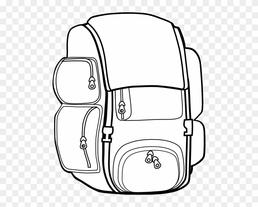 Free Hiking Backpack Clipart Image 10156, Backpack - Backpack Coloring Page #963338