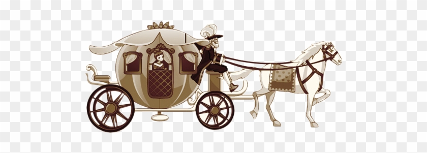 Cinderella Grimms' Fairy Tales Carriage Horse-drawn - Carriage Horse Animated Gold Png #963378