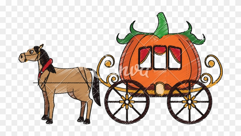 Horse Medieval Carriage Icon - Cartoon Of Carriage #963382