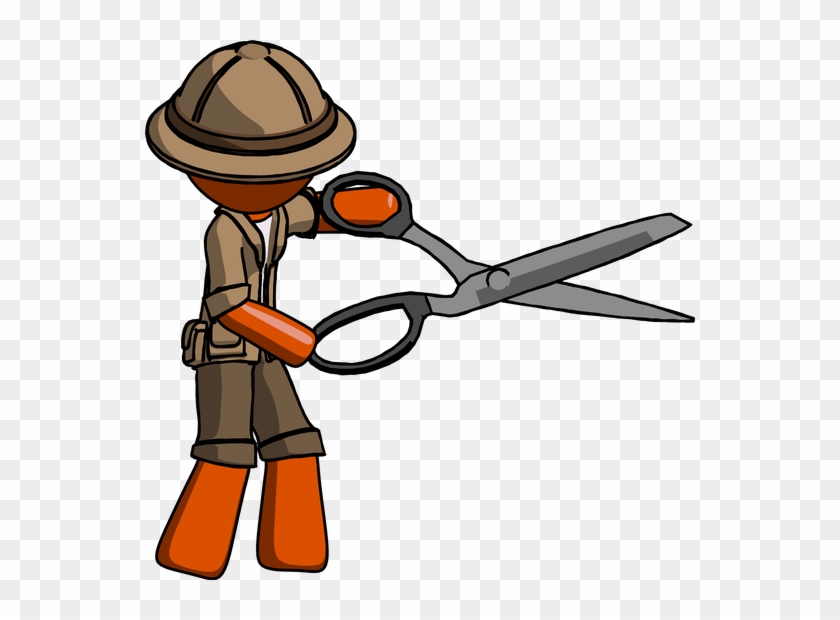 Orange Explorer Ranger Man - Cartoon #963422