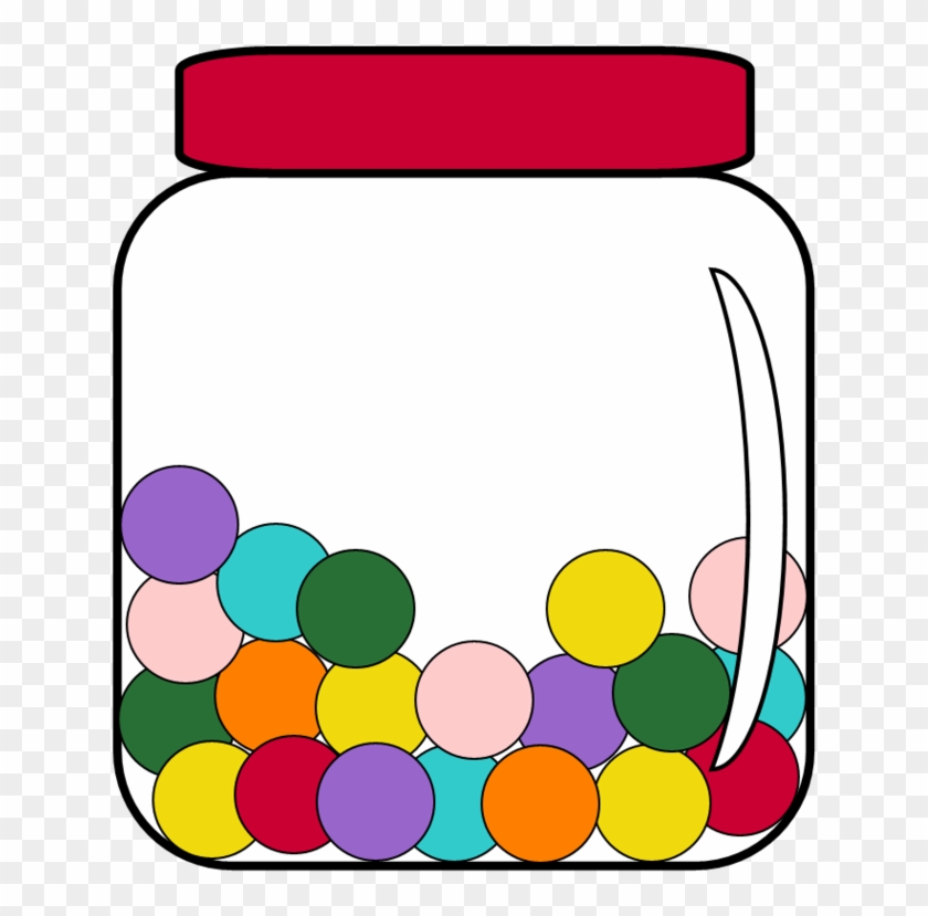 Candy Clip Art Image Medium Size - Jar Of Candy Clipart #963532