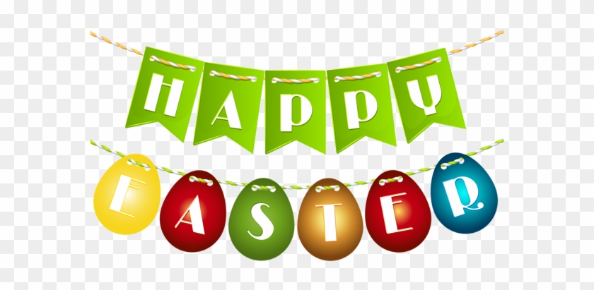 Happy Easter Egg Streamer Png Clip Art Image - Happy Easter Eggs Clip Art #963537