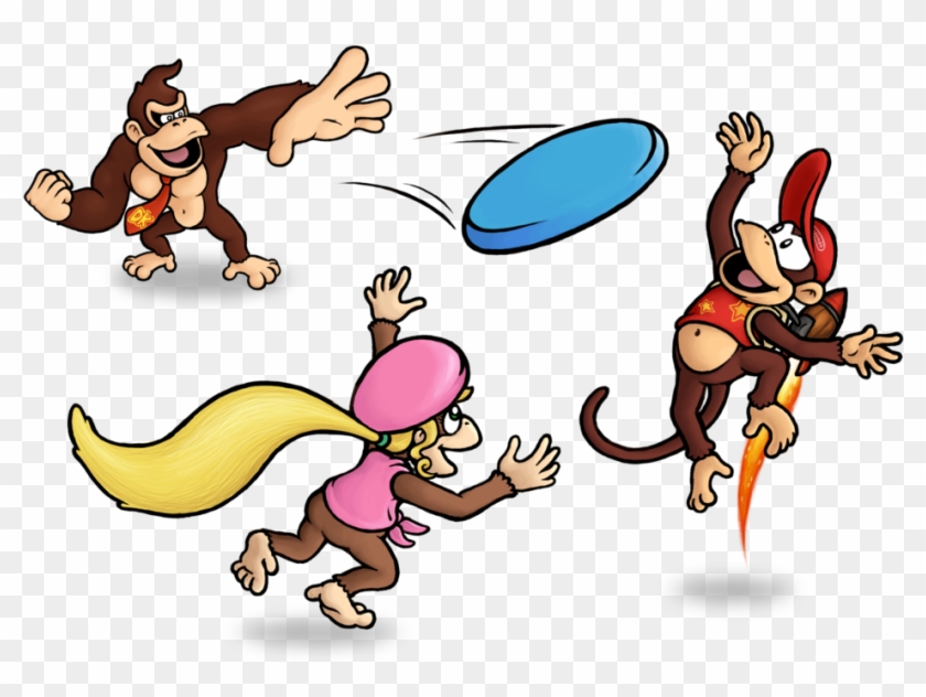 Donkey Kong Frisbee By Mattdog1000000 - Deviantart Diddy Kong #963581