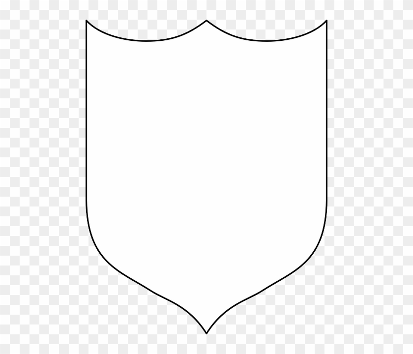 Knight Shield Template For Kids - Shield With Four Quadrants #963670