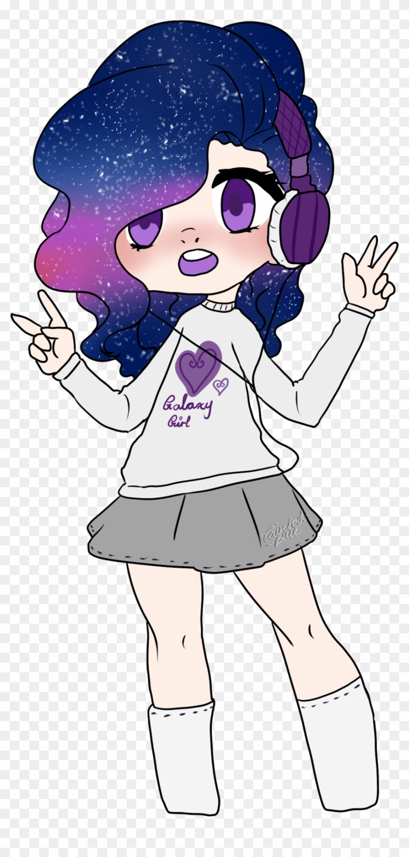 Galaxy Girl Custom By Tainted Blue - Cartoon #963735