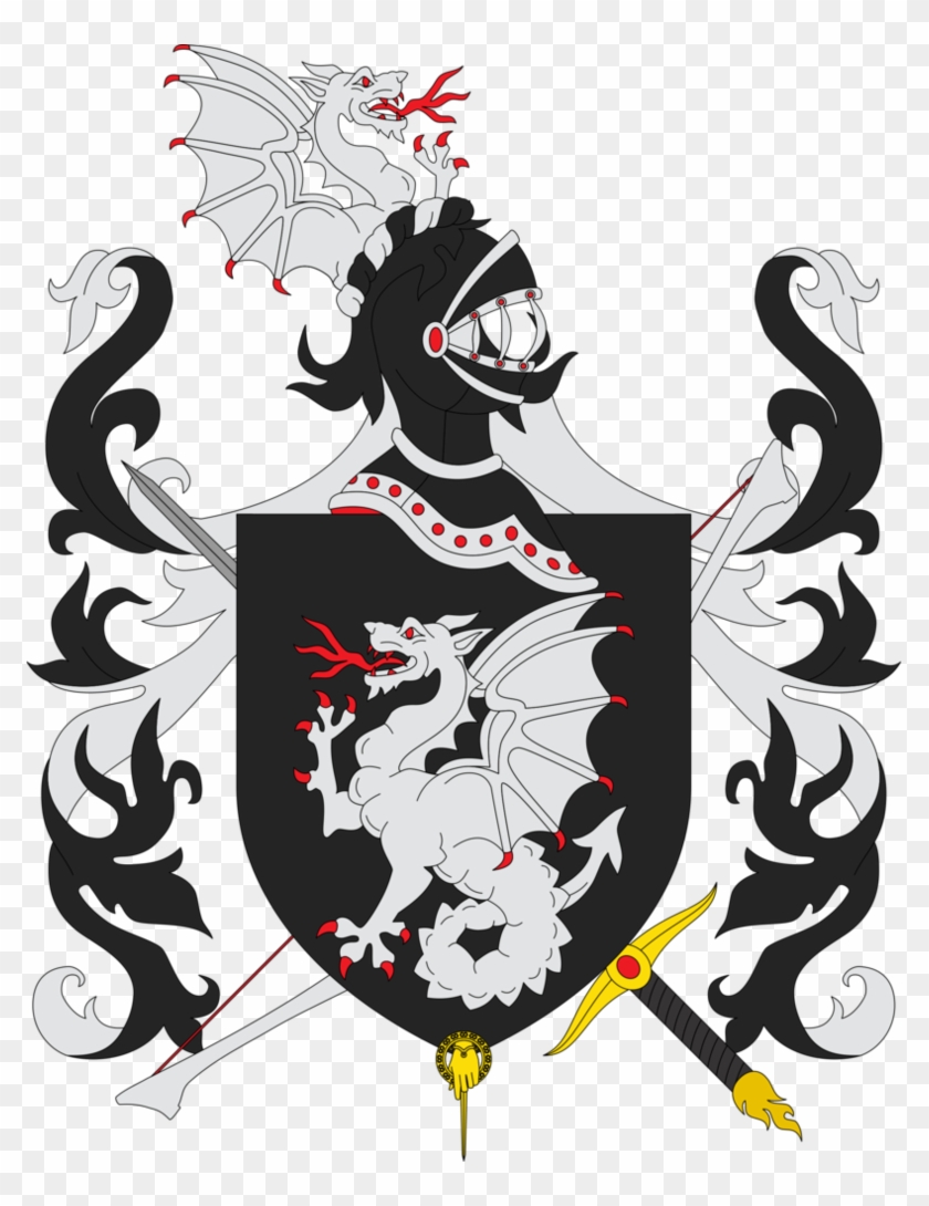 Coat Of Arms Of Brynden Rivers By Alb-burguete - Dragon Coat Of Arms #963787