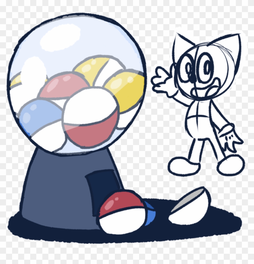 Open Gachapon Machine By Pencil-zombie - Cartoon #963850