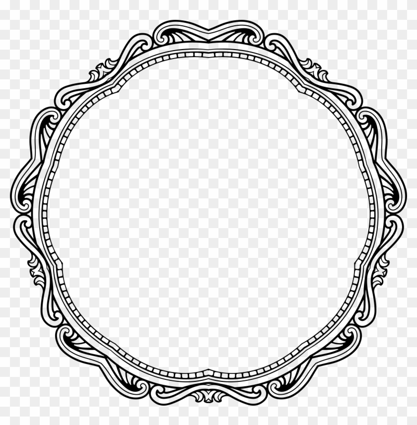 Vintage Style Frame 7 - Circle Frame Diamond Png #964138