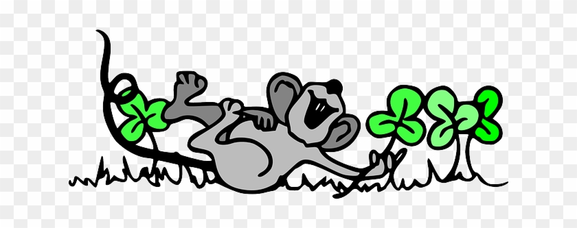 Mouse, Cartoon, Cute, Irish, Playing, Laughing - Free Clipart March #964176
