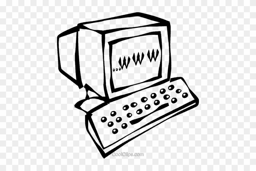 Computer Surfing The Www Royalty Free Vector Clip Art - .pe #964539