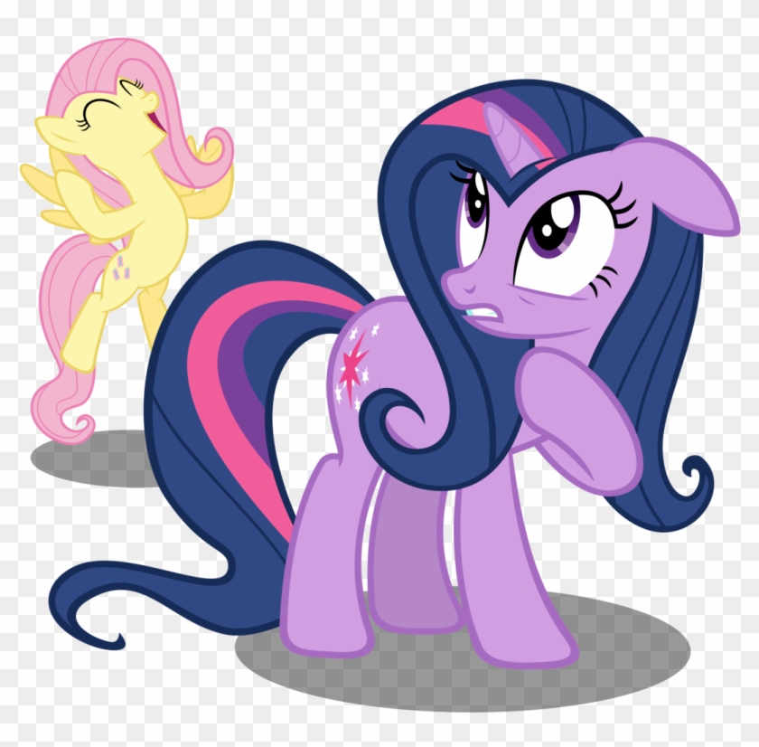 Alternate Hairstyle, Artist - My Little Pony Twilight Sparkle And Fluttershy #964747