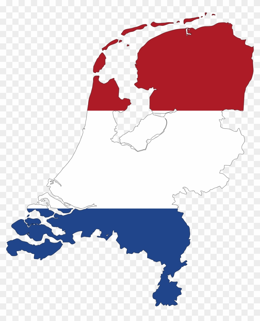 Netherlands Clipart - Netherlands Flag Map #964767