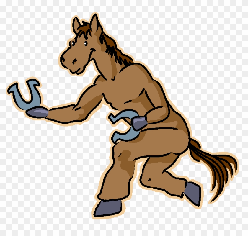 throwing horseshoes clipart