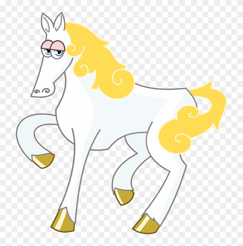 Medium Image - White Horse Cartoon Png #964875