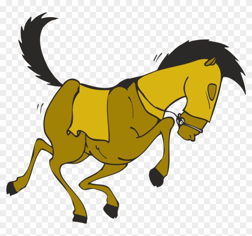 Horse Racing Clip Art - Cartoon Racing Horse #964902