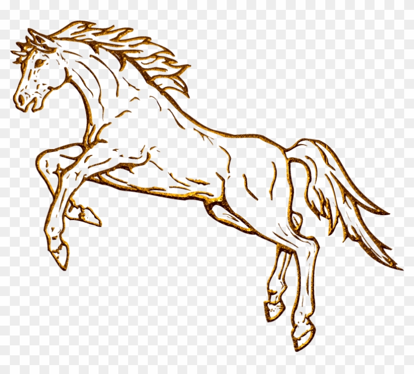 Graceful Horse - Mustang Horse Clip Art #964916