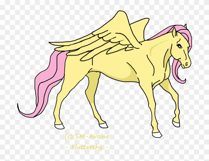 Fluttershy Horse Form By Sm-avoine - Mlp Fluttershy As Hoerse #964940