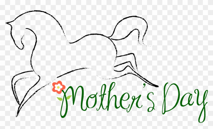 Free Horse Themed Mother's Day Clipart - Mother's Recipes: A Blank Recipe Book To Write Your #964967