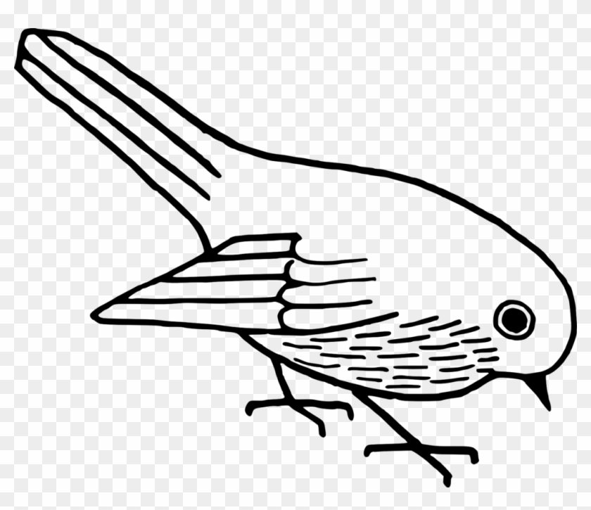 Cad Bird Clip Art Vector Image Pics - Bird Clipart Black And White #965035