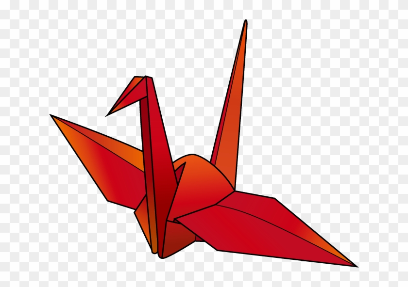 Origami Paper Crane Orizuru Clip Art - 折り紙 イラスト フリー #965046