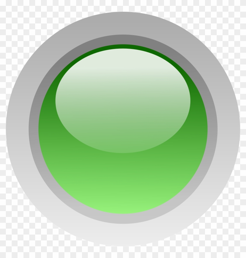 Free Led Circle Green - Led Button Png #965124