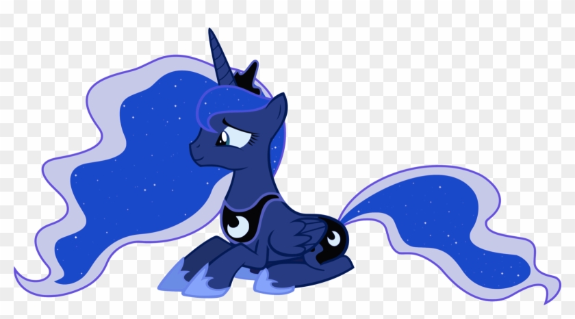 Luna Sitting Vector By Regolithx Fan Art Digital Art - Princess Luna Vector Sitting #965219