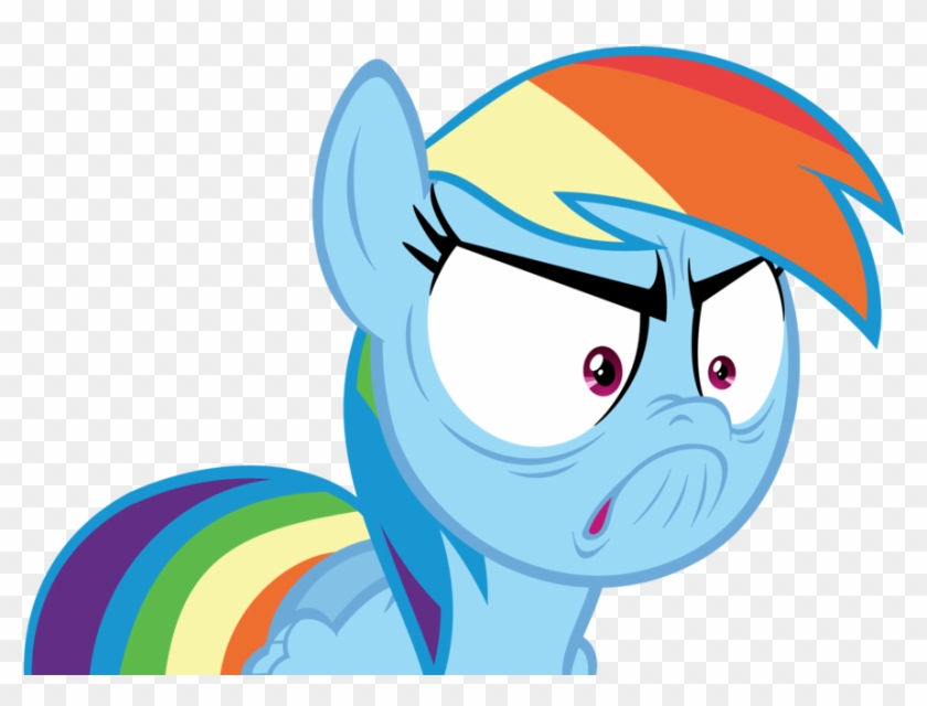 Rainbow Dash Rage Face Vector By Rebron-y - Yellow Diamond Steven Universe Angry #965250