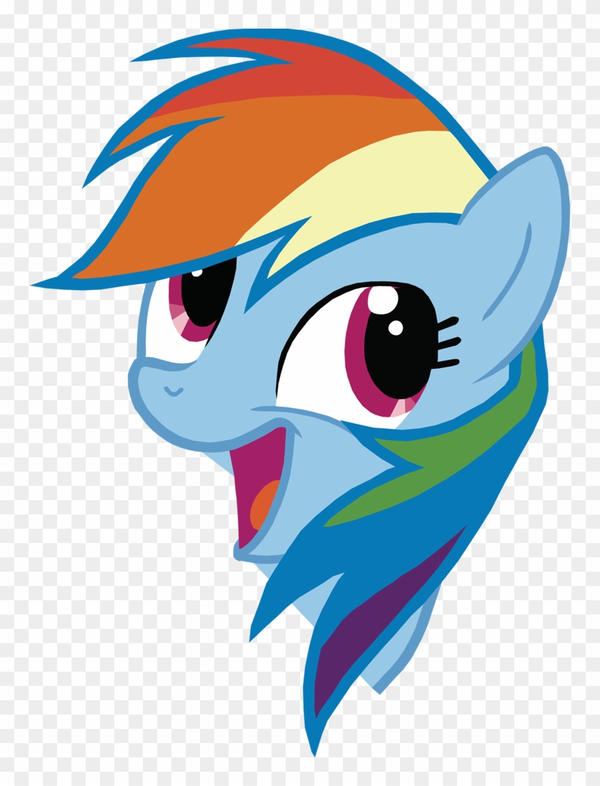 Free Awesome Face Rainbow Wallpaper - My Little Pony Rainbow Dash Face #965308