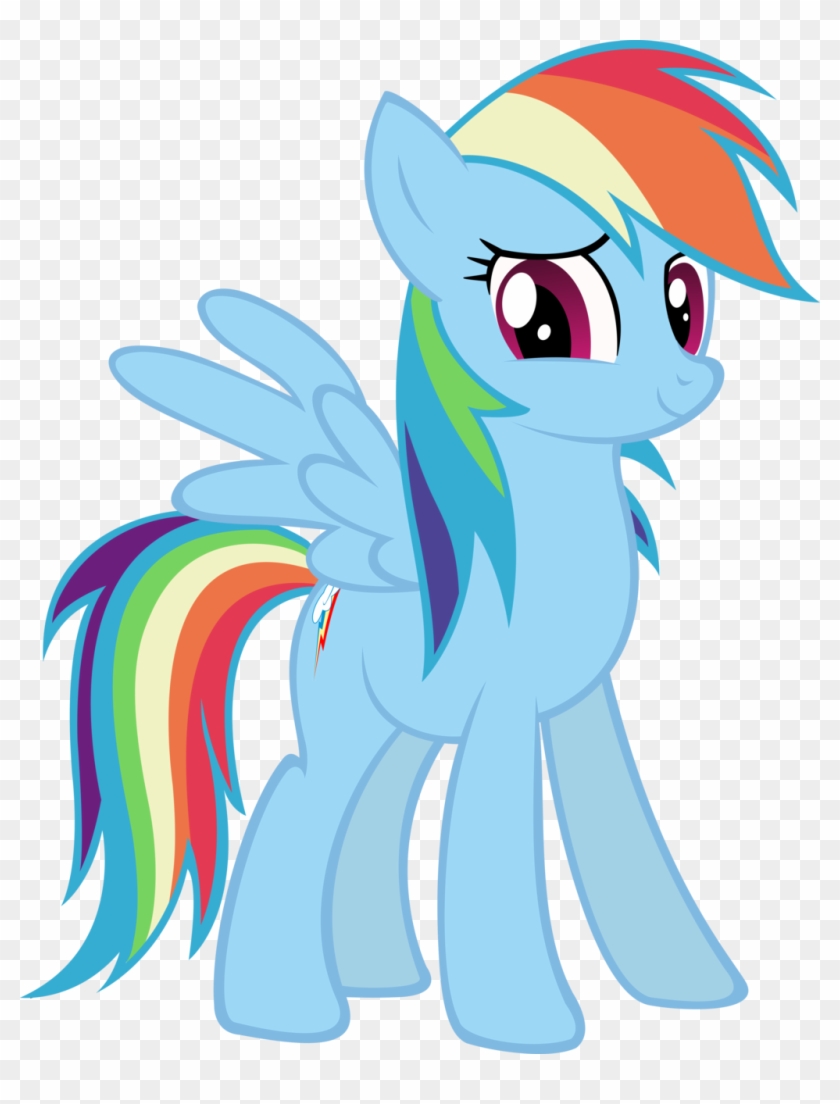 Rainbow Dash By Datbrass - Mlp Rainbow Dash Happy #965315