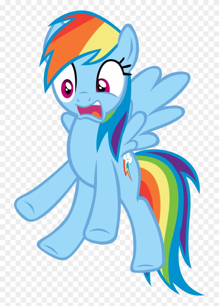 Rainbow Dash By Freak0uo - Mlp Scared Rainbow Dash #965321