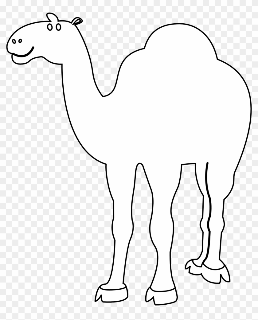 Black And White Tree Clipart For Kids - Camel With Black Background #965327