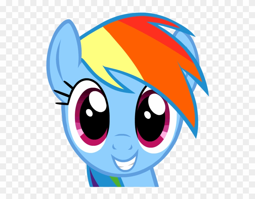Derpy Meme Face Download - Mlp Rainbow Dash Head #965330