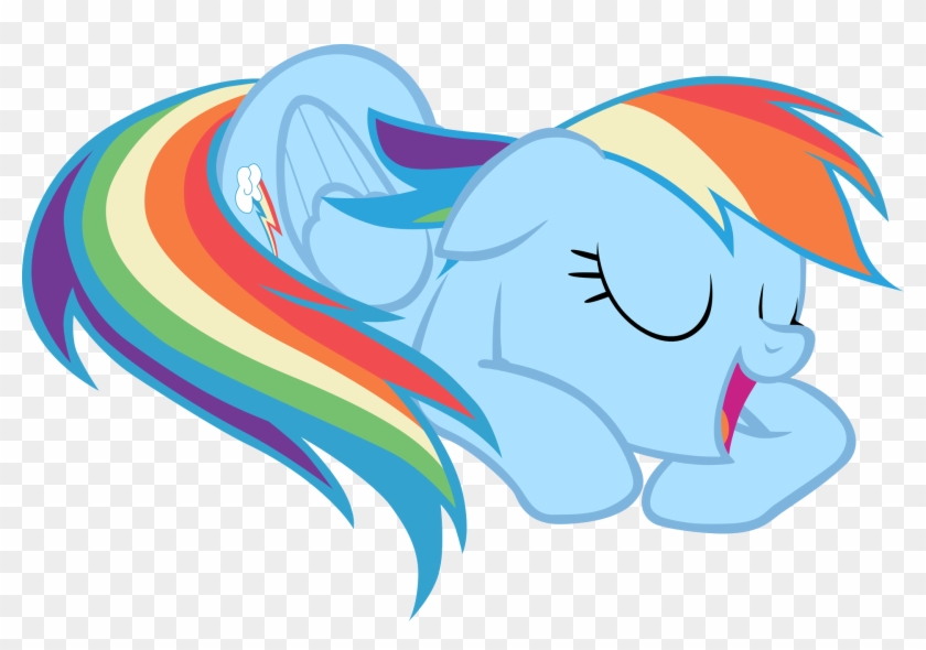 Mlp Rainbow Dash Sleeping Gif #965332