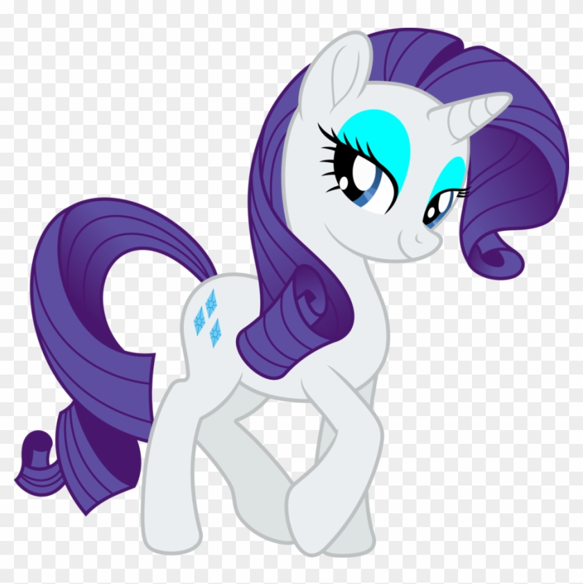 Mlp Fim New Rarity Happy Vector By Luckreza8 On Deviantart - My Little Pony Rarity #965334