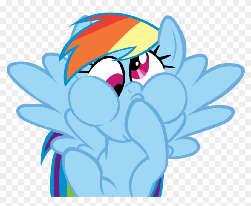 Rainbow Derp Vector By Mylittleluckywish - Rainbow Dash Funny Face #965338