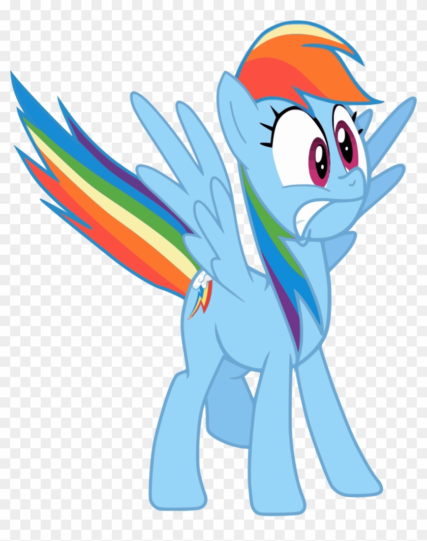 Scared Rainbow Dash - My Little Pony Rainbow Dash Scared #965356