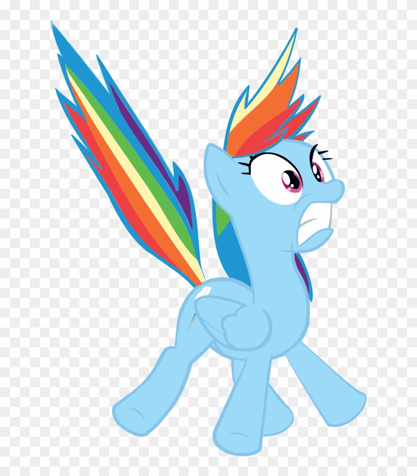 Rainbow Dash Asustada - Rainbow Dash Scared Png #965367