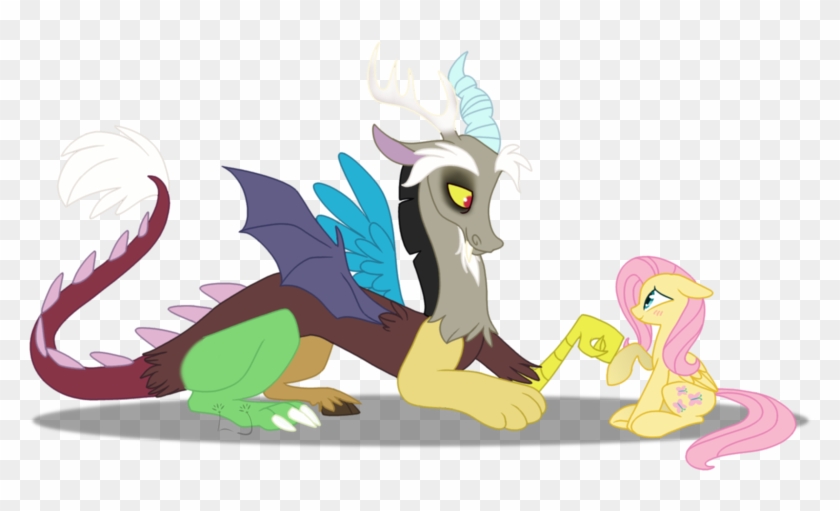 Azul-j, Discord, Discoshy, Fluttershy, Safe - My Little Pony: Friendship Is Magic #965382