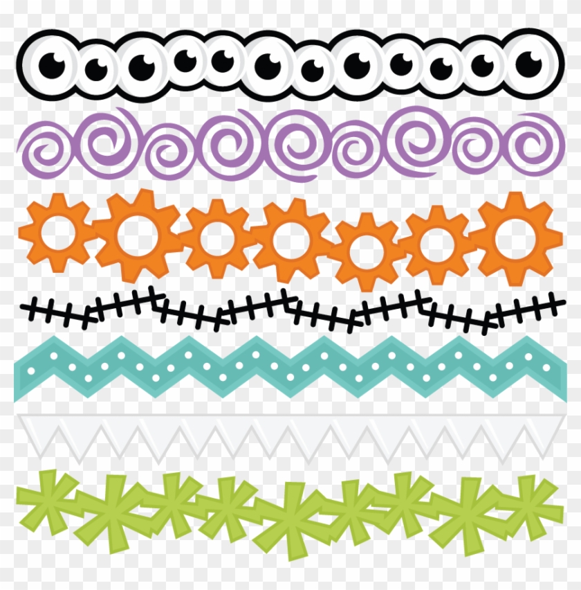 Monster Borders Svg Files For Scrapbooking Svg Borders - Cute Border Designs For Scrapbook #965408