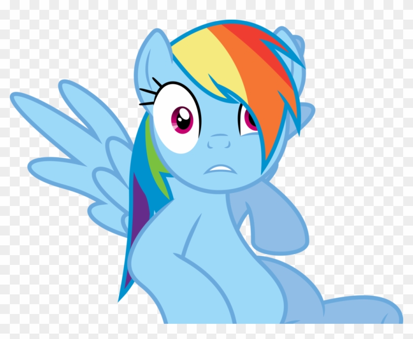Rainbow Dash Is A Little Shocked By Dasprid - My Little Pony Rainbow Dash Shocked #965421
