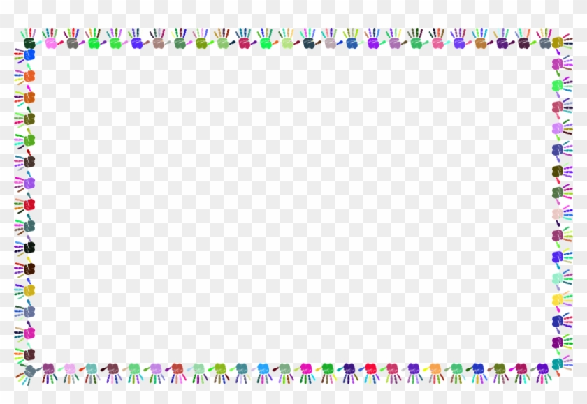 Free Baby Borders 5, Buy Clip Art - Frame Handprint Png #965427