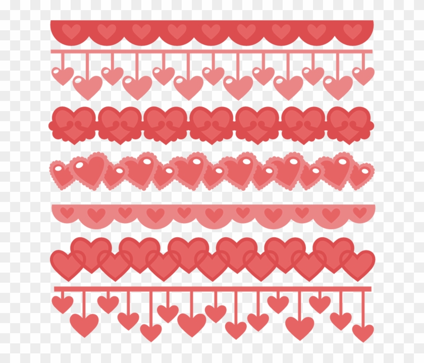 Heart Borders Svg Cutting Files Heart Svg Cuts Free - Cute Heart Borders Png #965429